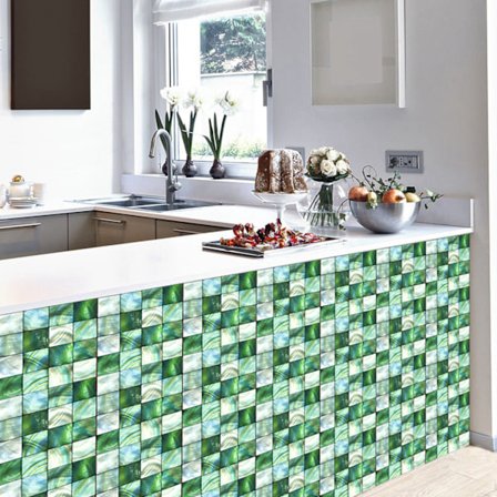 Kakeldekaler mosaik kakeldekaler i ett set om 10