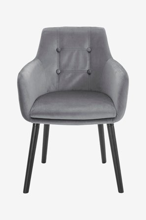 Loft24 - Matstol med armstöd Bradford - Grå - Karmstolar - Från Homeroom