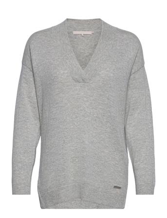 Jeankb V-Neck Pullover Grey Karen By Simonsen