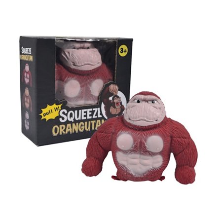 Gorilla-leker for å strekke, stressleker, klemme gorilla-leker, stressavlastende fidget-leker stress klemme gorilla-leker