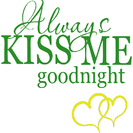 Väggor/väggdekor Always KISS ME goodnight