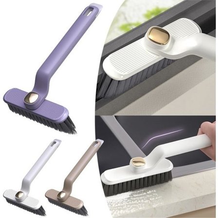 Pyörivä monitoiminen puhdistusharja, 2 in 1 kylpyhuoneen harja laatoille