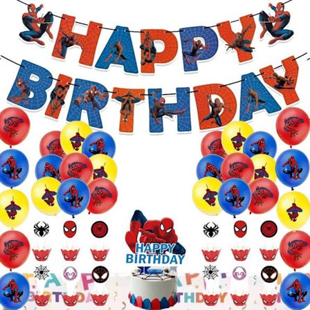 Jordgubbstema Grattis på födelsedagen Party Tillbehör Dekoration