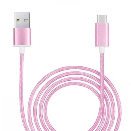 Typ C-kabel för LG Wing 5G Nylonflätad USB-kabel 1,3 meter snabbladdning-synkronisering-dataöverföring Typ C-kabel - ROSA