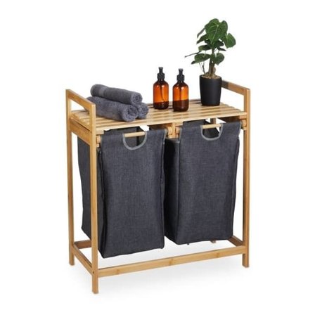 Vaskerihylle med 2 rom