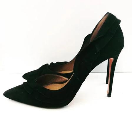 Aquazzura Pre-owned Pre-ownedRuskindheels Sort, Dame Vintage Sko, Størrelse: 40 EU
