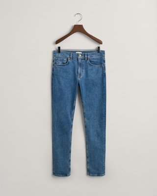 GANT - Jeans i slim fit til gutter til herre mid blue