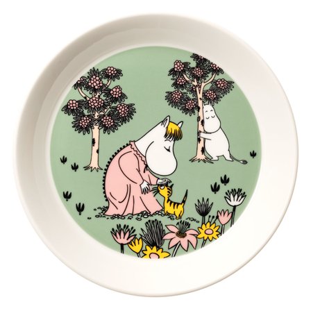 Moomin arabia Omtanke asjett 19 cm, grønn