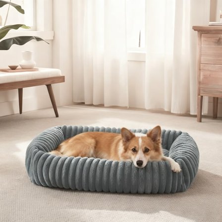 Koiran peti pienille koirille – Pestävä ortopedinen koiranpatja irrotettavalla päällisellä ja liukuestepohjalla