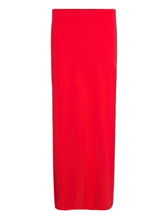Gina Tricot Low Waist Maxi Skirt - Red - S