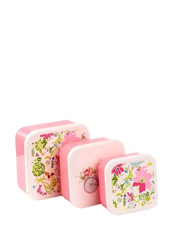 Puckator Set Of 3 Lunch Box S/M/L - Pink - ONE SIZE