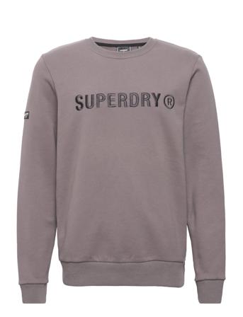 Vintage Corp Logo Work Crew Grey Superdry