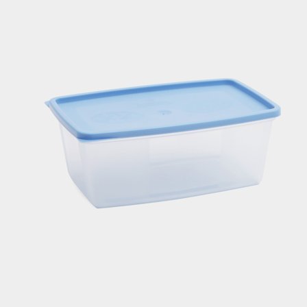 Boîte-repas Nordiska Plast Frys/Micro, transparent/bleu, 800 ml, 3-pack