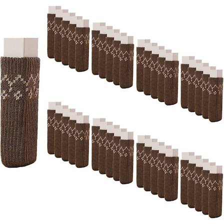 Neulotuilla tuolien jalkasuojat, 40 kpl huonekalujen jalkasukat, liukumattomat, naarmuuntumattomat, äänettömät huonekalujen pöydän jalkojen suojukset,