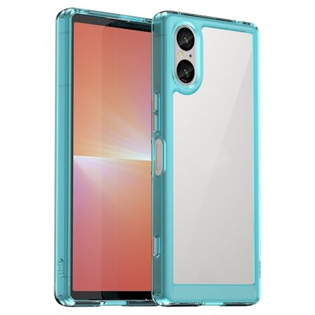 Sony Xperia 5 V smart akryl cover - Gennemsigtig Blå