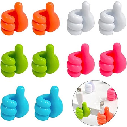 10 stk. Kreative Silikon Tommelfinger Væghængere Multifunktionel Væghængere