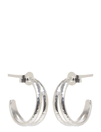 Poetry Hoops Silver Pernille Corydon