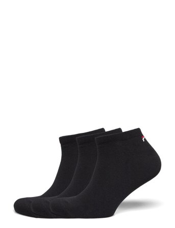 Fila 3Pk Invisible Plain Socks Black FILA Socks