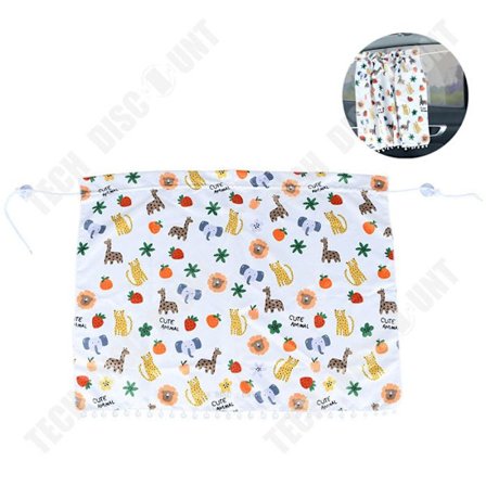 Solskydd bil - TD - Opaque - Sugpropp - Polyesterbomull - Svart