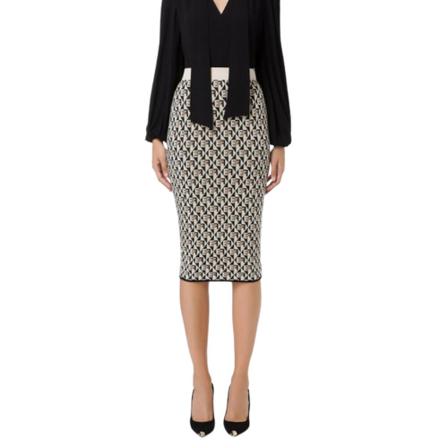 Elisabetta Franchi - Kjolar - Svart - Dam - Storlek: S, Dam, Storlek: S