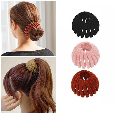 3 stk. Fuglerede Magiske Hårklemmer, Hårtilbehør til Kvinder