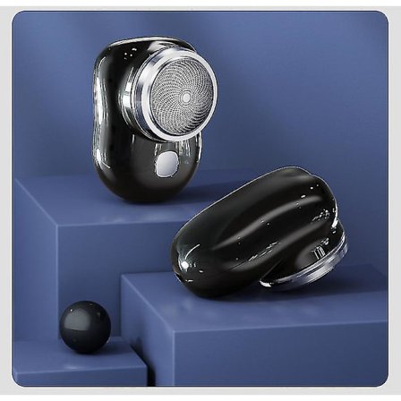 Sähköinen Mini Matkaviilti Miehille - Taskukokoinen Pesu- ja Latautuva Sähköpartaveitsi - Kannettava Langaton Parranajo