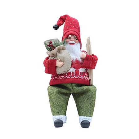 Julenissefigur sjarm juledekorasjon for skrivebord og hyllepynt forbedrer ferieatmosfæren