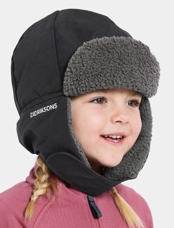 Didriksons Biggles Cap 6 - Black - 56