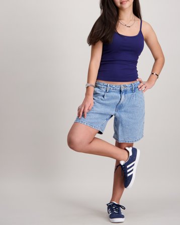 LMTD KIM DNM NW LONG PLEAT SHORTS Blau Shorts Mädchen - Kids Brand Store