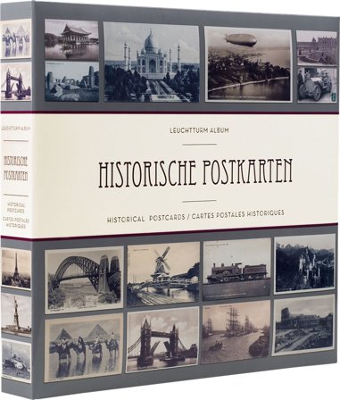 Album til 600 historiske postkort - 50 påsvejsede lommer
