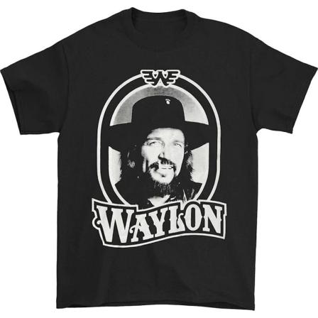 Waylon Jennings Tour 79 Svart T-shirt XXXL