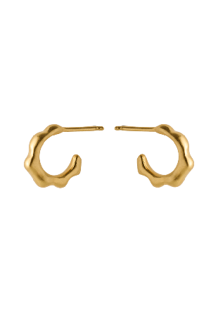 Pernille Corydon Small Aqua Hoops Örhängen Dam Guld ONESIZE