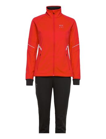 Kiiruna W Xct Softshell Set Outerwear Sport Jackets Orange Halti