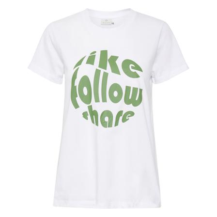 Kaffe KAviolet T-Shirt Hvid, Dame T-shirts