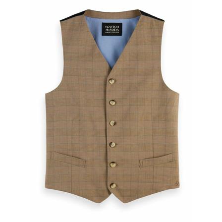 Scotch & Soda, Vest Bruin, Heren, Maat:L