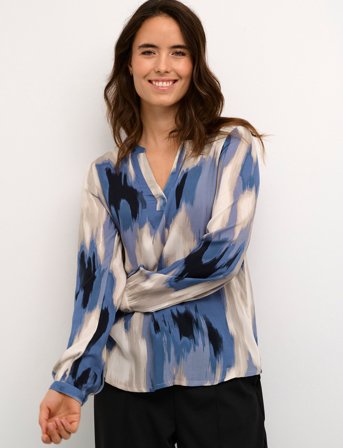Kaffe Kabeathe Blouse - Blue - 36