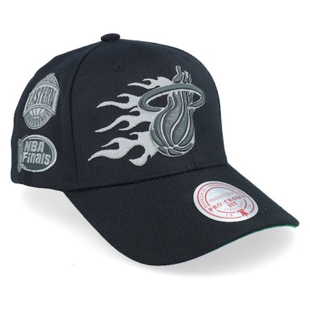 Mitchell & Ness - NBA Svart adjustable Keps - Miami Heat Beautiful Chaos Pro Cap Hwc Black Adjustable @ Hatstore