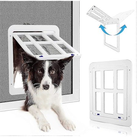 Kattelem Fluenets Automatisk Lukning, Hundelem Med Magneter Lem Låsbar, Hundelem Fluenets Balkondør Med Kattelem Kæledyrslem