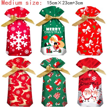 Dragsnöre Julgåvopåsar Små, 60 Pack Julgåvoförpackning B