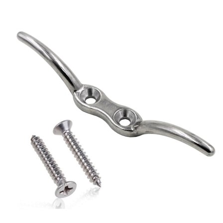 316 rustfrit ståltovklampe til flagstænger, både, dokovertræk, skyggeledninger, markiser, flagstangsklampe, 4 tommer klampe med hardware