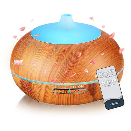 Aroma Diffuser, 500ml Silent Fragrance Oil Diffuser, Humidifier With Led Light,yoga