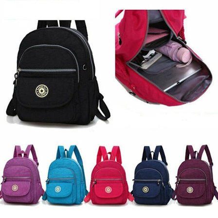 Naisten Nylon Mini Reppu Kukkaro Pieni Reppu Olkareppu Matkalaukut -1