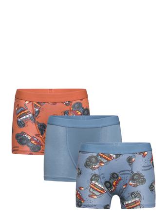 Boxer 3 Pack Elastic Aop Night & Underwear Underwear Underpants Multi/mønstret Lindex*Betinget Tilbud
