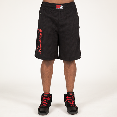 Gorilla Wear Augustine Old School Shorts, Black/Red