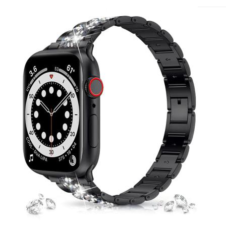 Svart Apple-rem 38mm 40mm 41mm Serie 8 7 6 5 4 3 2 1 SE Kvinner