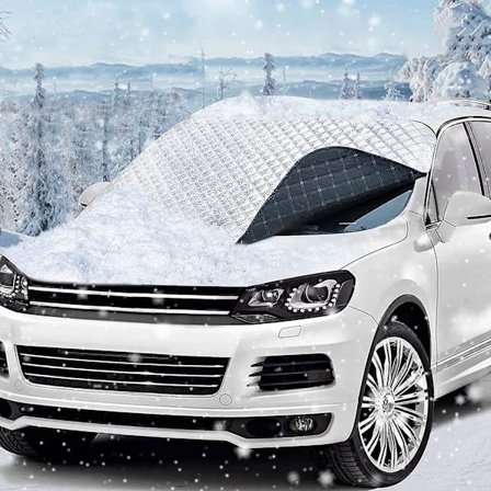 Bil Frontrute Frostbeskyttelse, Magnetisk Ytre Beskyttelse 183 * 116 cm, Beskyttelse Mot Sol, Frost, Snø, Støv, Løv