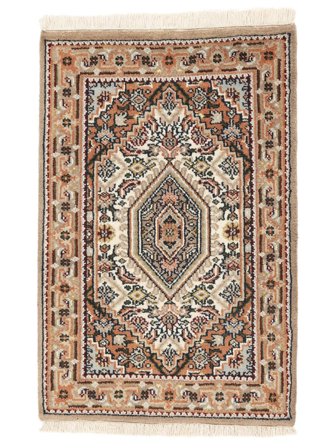 Oriental Bidjar Indo Rug 60X90 Brown/Orange Wool, India