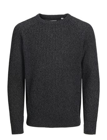 Jjj S Knit Crew Neck Jnr Tops Knitwear Pullovers Black Jack & J S