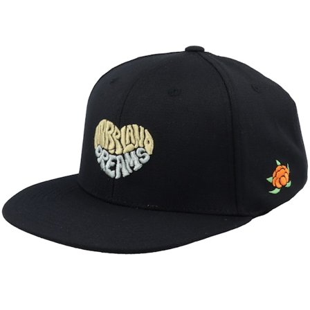 SQRTN - Black snapback Czapka Z Daszkiem - Heart Cap Black Snapback @ Hatstore