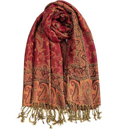 Pashmina-tyylinen huivi naisille, pehmeä ja silkkinen, kääntyvä huivi miehille